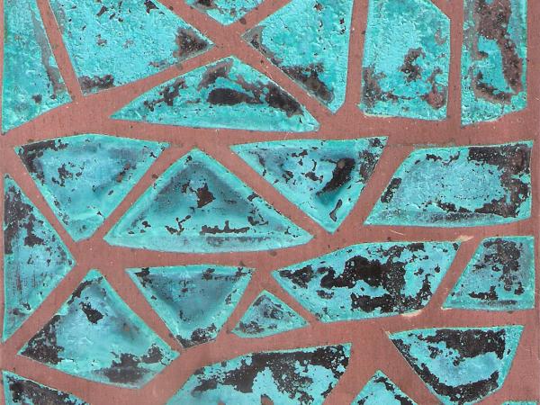 Mosaico verdigris 